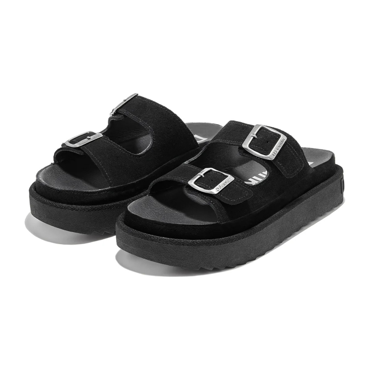 Sandalias Mujer Casual Nordic Buckle Negro D.Franklin