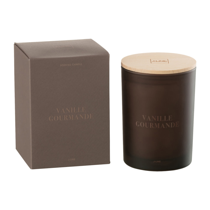 J-Line bougie parfumée Accords Essentiels - Vanille Gourmande - brun - 38H