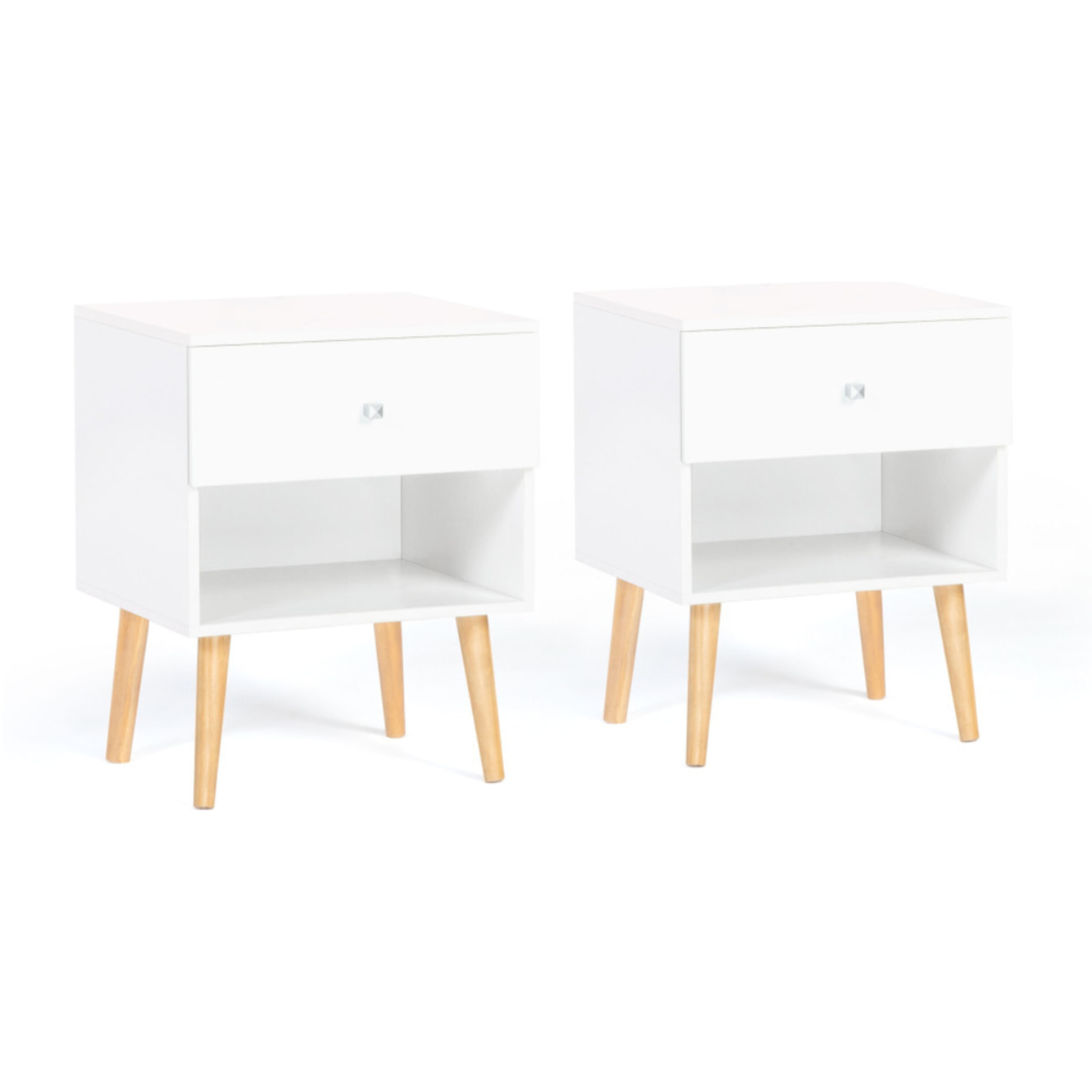Tables de chevets Emmie 1 tiroir - lot de 2