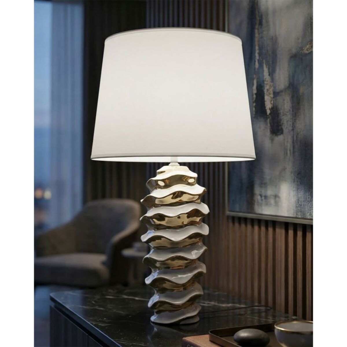 LAMPADA DA TAVOLO GLAM SPACE CM Ø 33X53