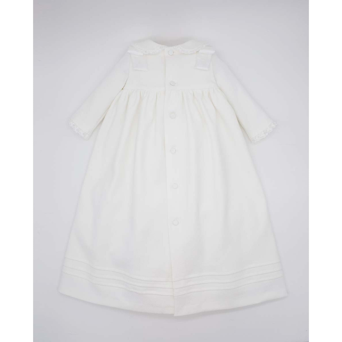 FALDÓN PIQUÉ CON LAZOS BLANCO