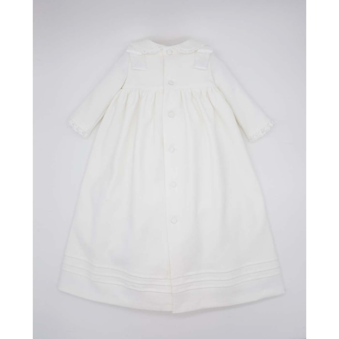 FALDÓN PIQUÉ CON LAZOS BLANCO