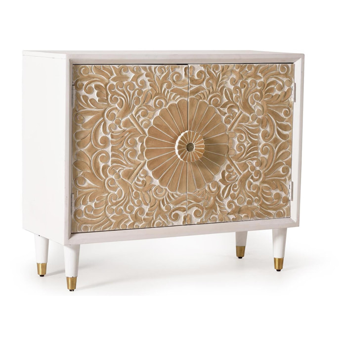 Mueble auxiliar - madera de mango - 76x90x35cm