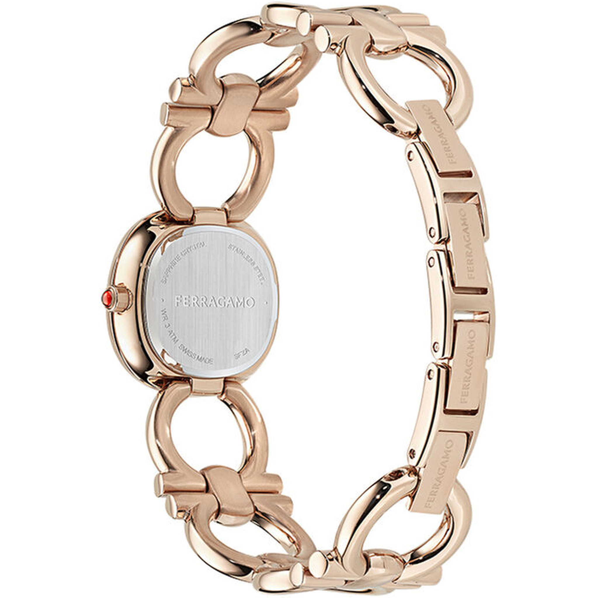 Ferragamo Orologio Analogico Al Quarzo Za-Double Gancini Jewel-F