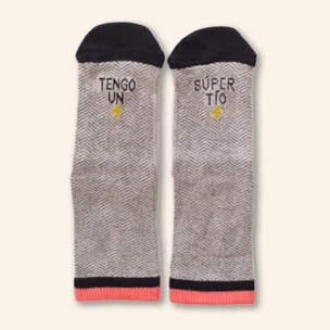 Mini - Calcetines "Tengo un supertío" talla 27-30