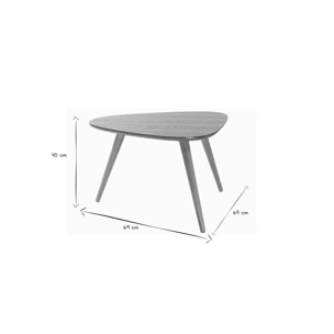 Table basse scandinave bois clair L69 cm ARTIK