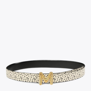 Cintura double face stampa dalmata