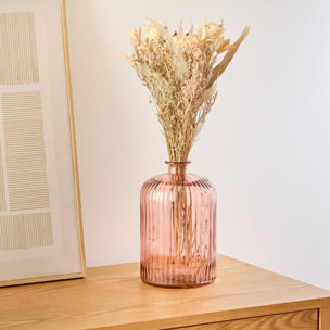 Vase Luz rose H23cm