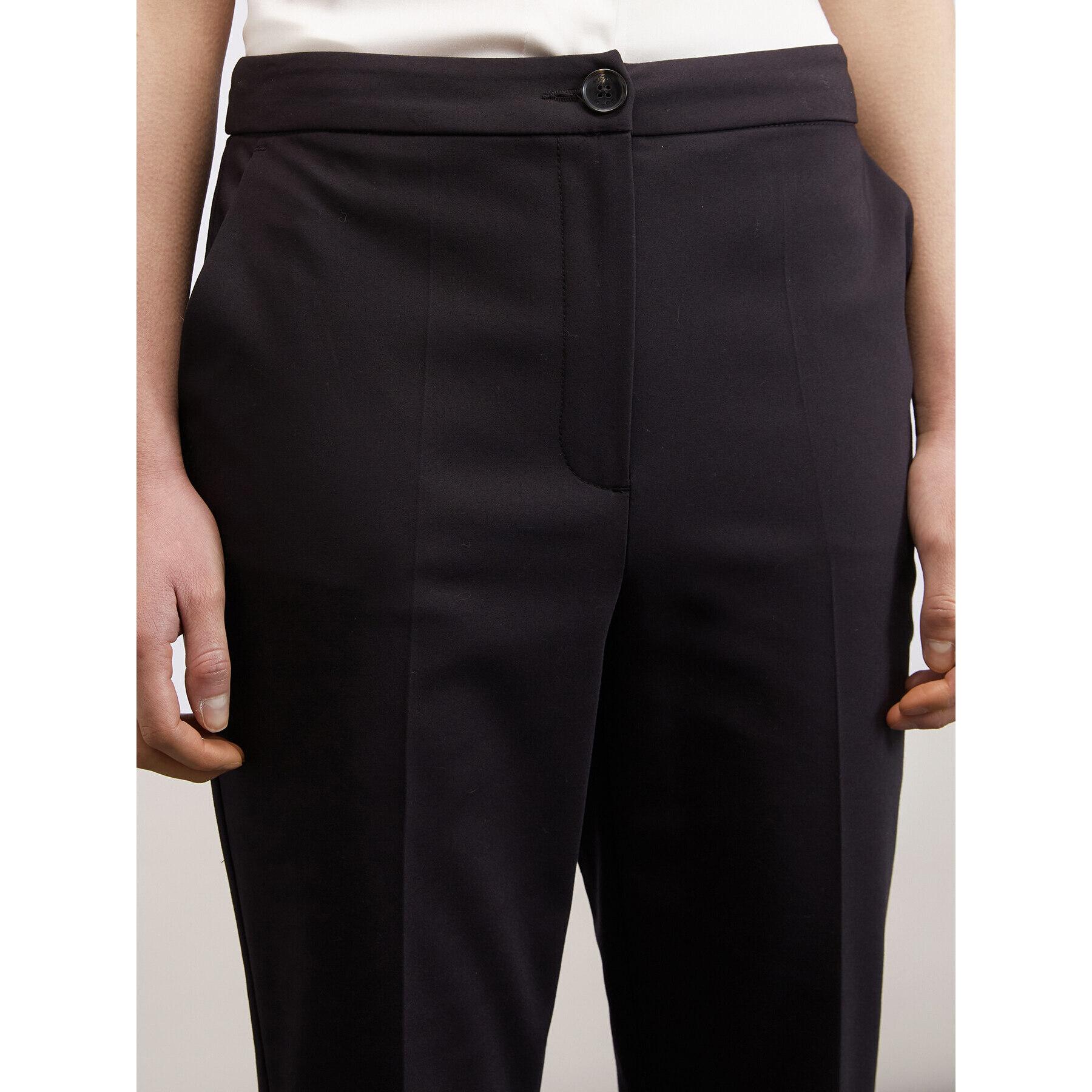 Motivi - Pantalones kick flare de color liso - Negro