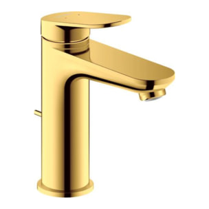 Mitigeur lavabo DUVARIT Wave M avec vidage doré poli
