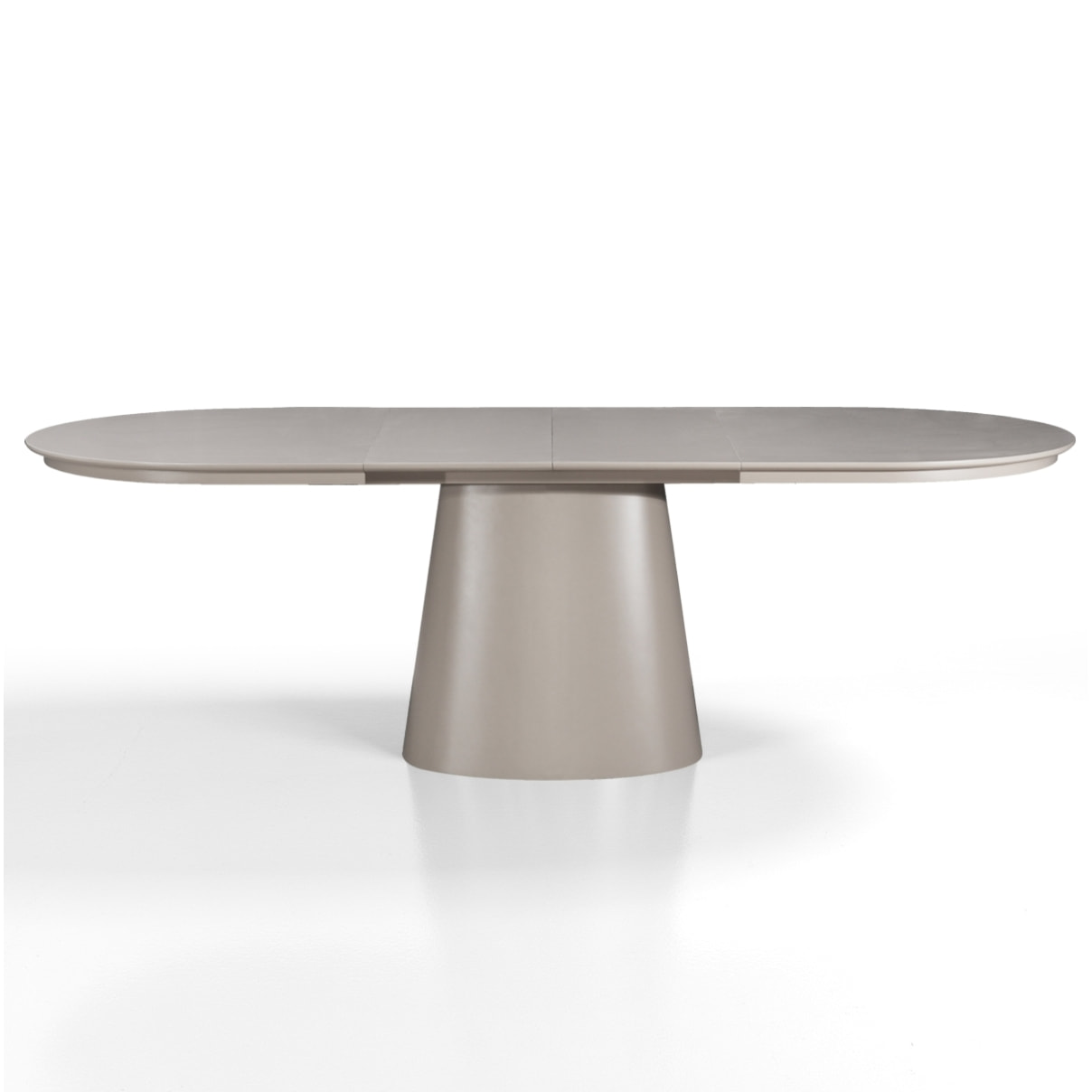 Table à manger extensible Tomasucci RAUMA, en MDF, taupe, 160/200/240 × 100 × 75,5 cm