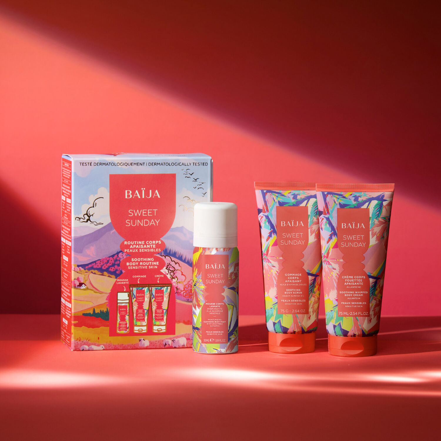 Sweet Sunday - Coffret Gommage Corps 75g + 2 Produits