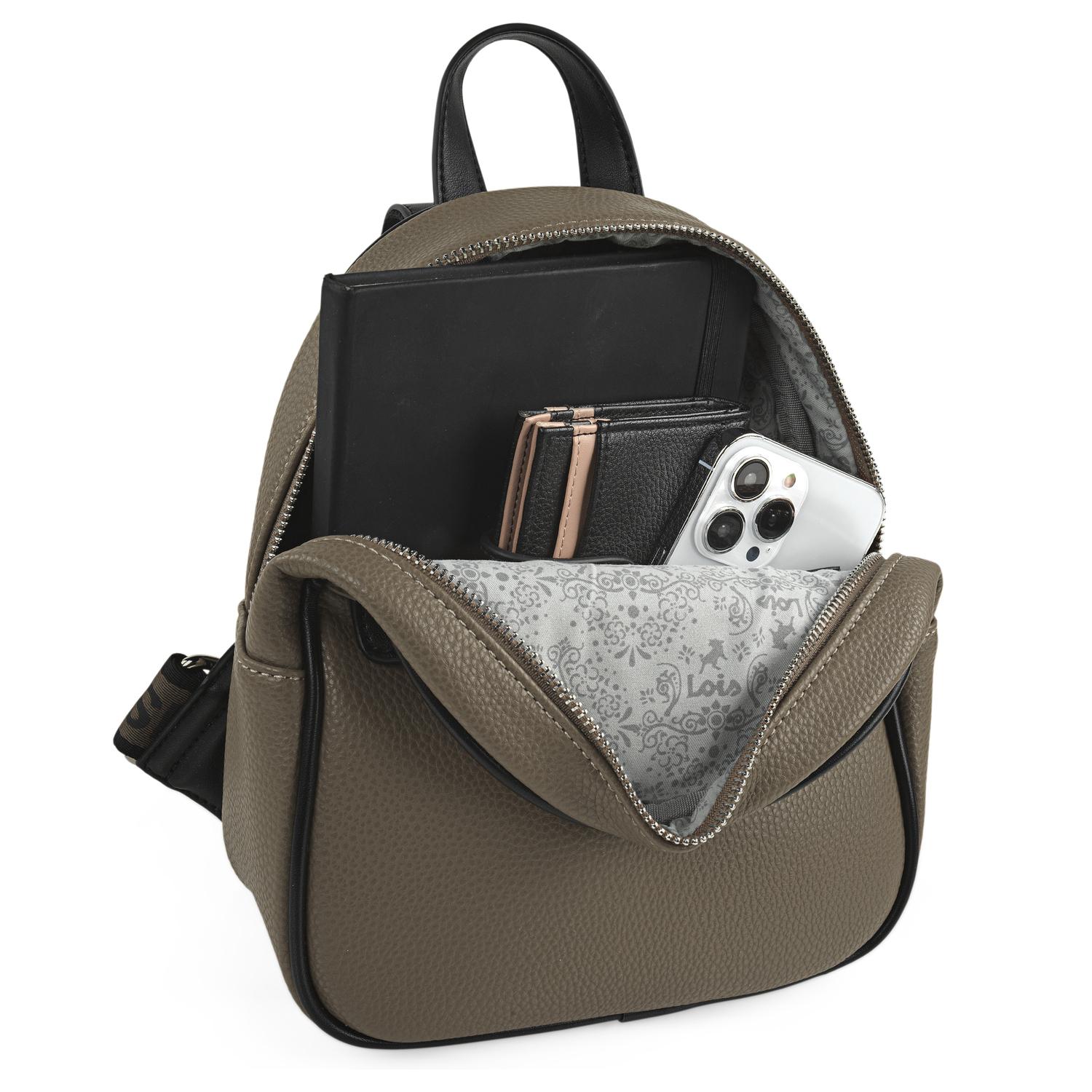 Bolso Mochila Mujer Lois Chandler Taupe