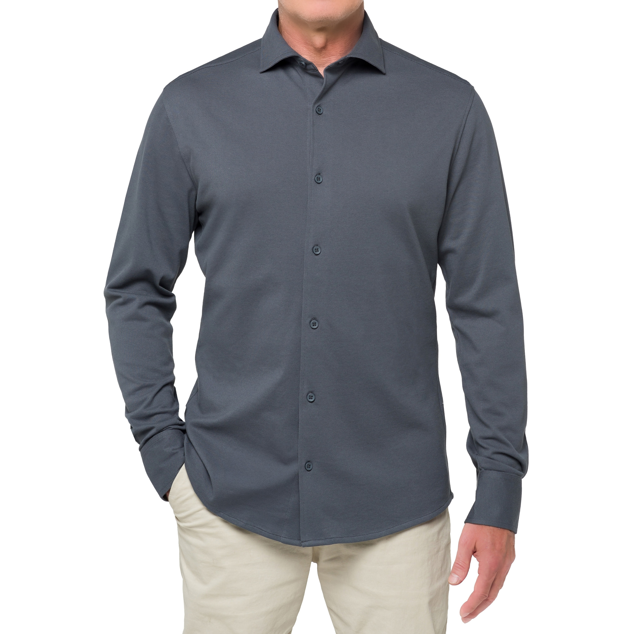 Camicia in cotone Hot Buttered Jefferson Grigio.