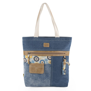 Bolso Shopper-Tote Lois Carolina Azul