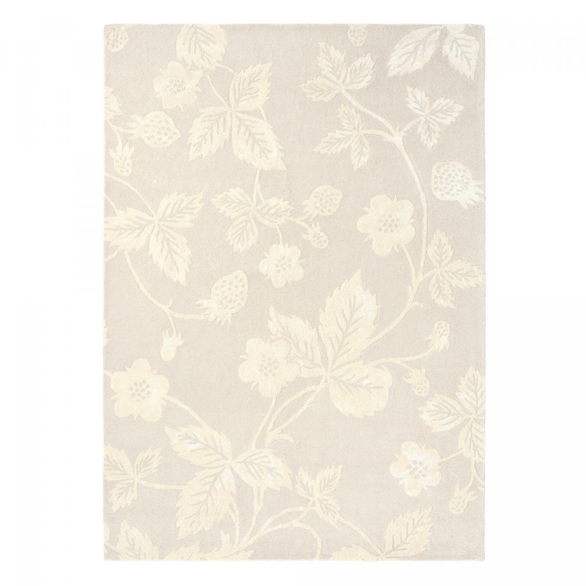 Tapis salon et chambre fait à la main en laine motif floral ALUL