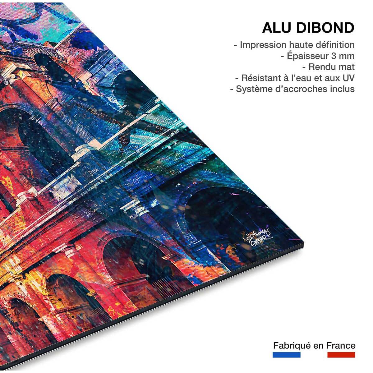 Tableau colisée pop art Tableau alu Dibond