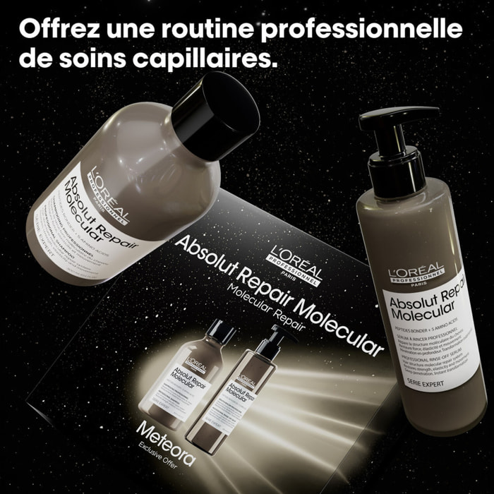 Absolut Repair Molecular - Coffret Shampooing 300 ml + Sérum à Rincer 250 ml