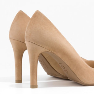 ZAPATOS DE SALÓN BEIGE ANTE RACHEL-TP