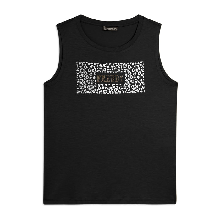 Canotta con Logo FREDDY e Grafica Animalier