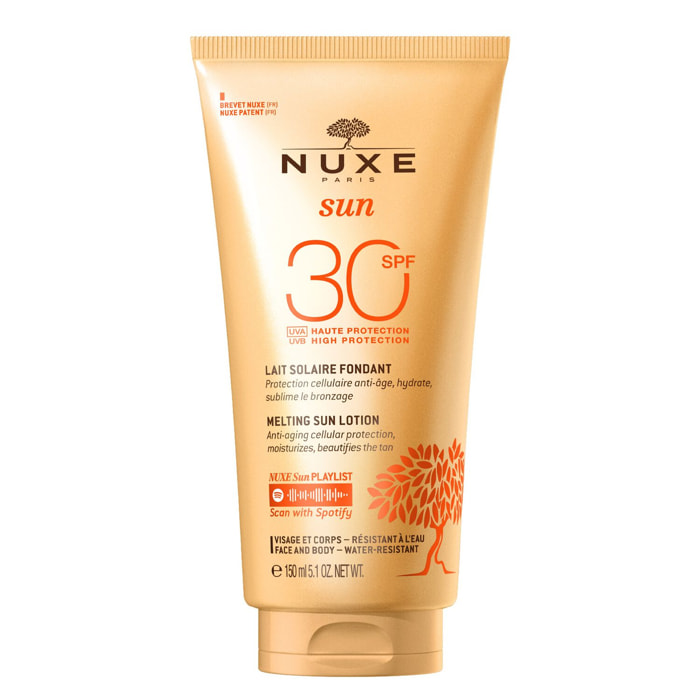 Nuxe Sun  - Lait Solaire Délicieux Haute Protection SPF30  - Tous types de peaux - 150ml