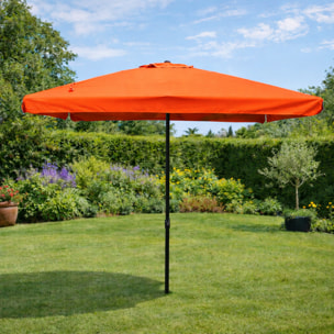 Parasol terracotta carré 2,95 x 2,95 m PALMIA