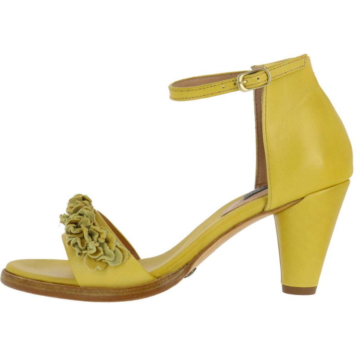 Sandalias con tacón S990A RESTORED SKIN CEYLON YELLOW / MONTUA color Ceylon yellow