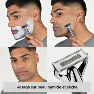 Tondeuse barbe BABYLISS OT996E X-Blade Super-X Metal tondeuse barbe et rasoir