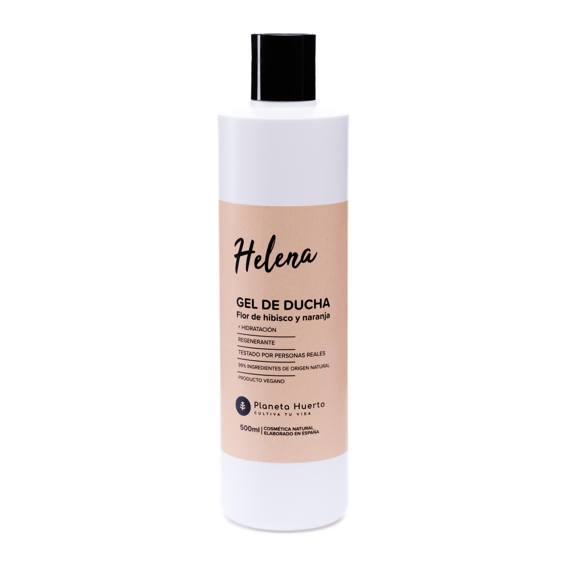 PLANETA HUERTO | Gel de Ducha Flor de Hibisco y Naranja 500 ml - Limpieza Suave y Aroma Refrescante