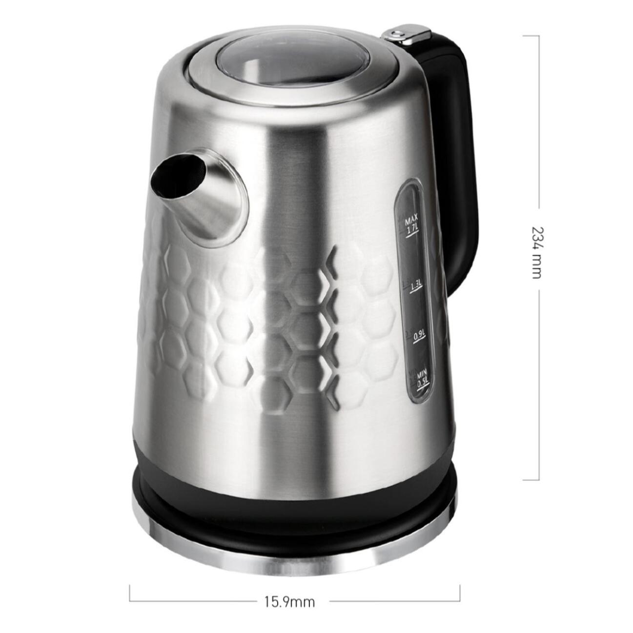 Bouilloire électrique en inox 1,7l