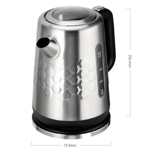 Bouilloire électrique en inox 1,7l