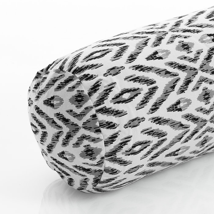 ORESTELUCHETTA Cuscino a rullo IKAT B&W