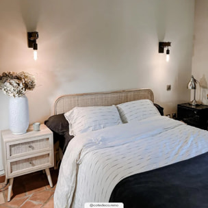 Tête de lit 140 cm en rotin naturel - Grace