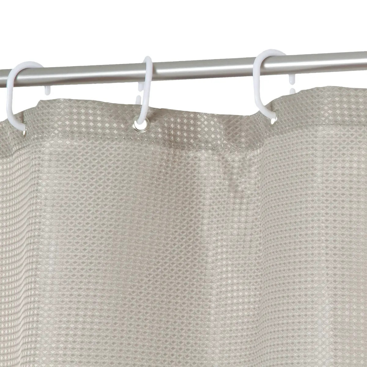 Rideau de douche 180x200cm Taupe Modern Color