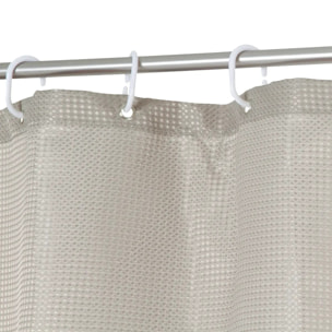 Rideau de douche 180x200cm Taupe Modern Color