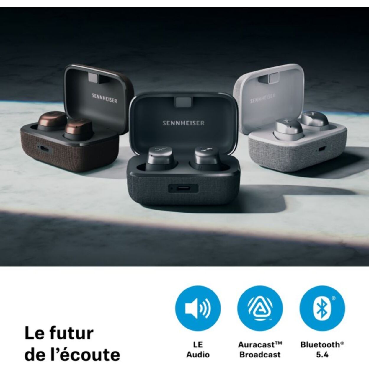 Ecouteurs SENNHEISER Momentum True Wireless 4 Noir et Bronze