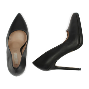 Décolleté nere con plateau, tacco 12 cm