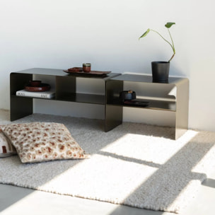 Table basse Lounge 58x37cm bronze Kare Design