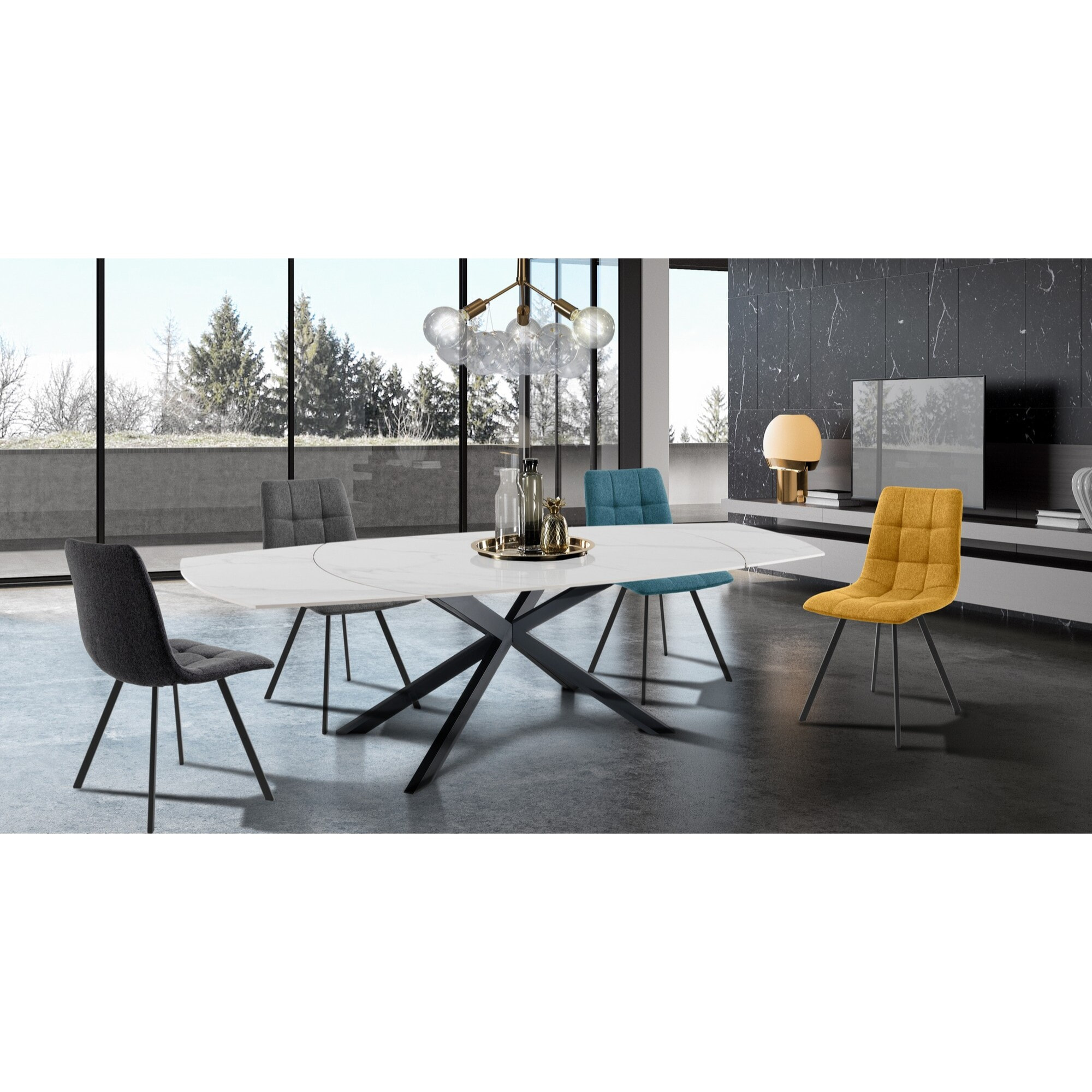 Tomasucci Lot de 4 Chaises NEW TANIA COLORS (4 chaises colorées)