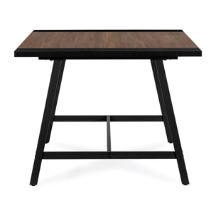 Mesa de comedor Caracas efecto Nogal, 160 cm