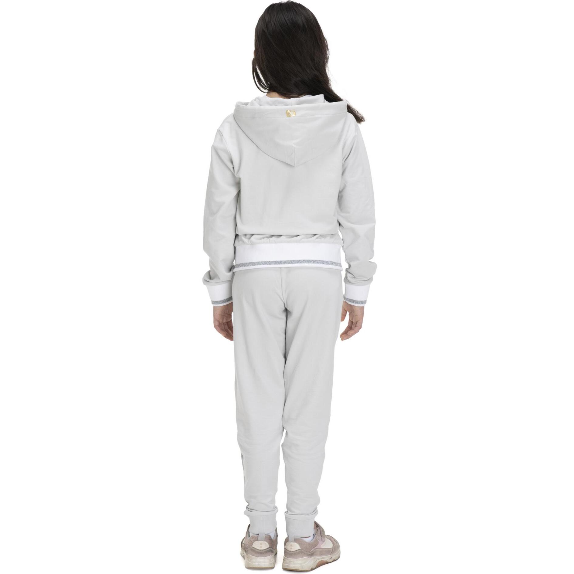 Chaqueta con capucha de niña brillante