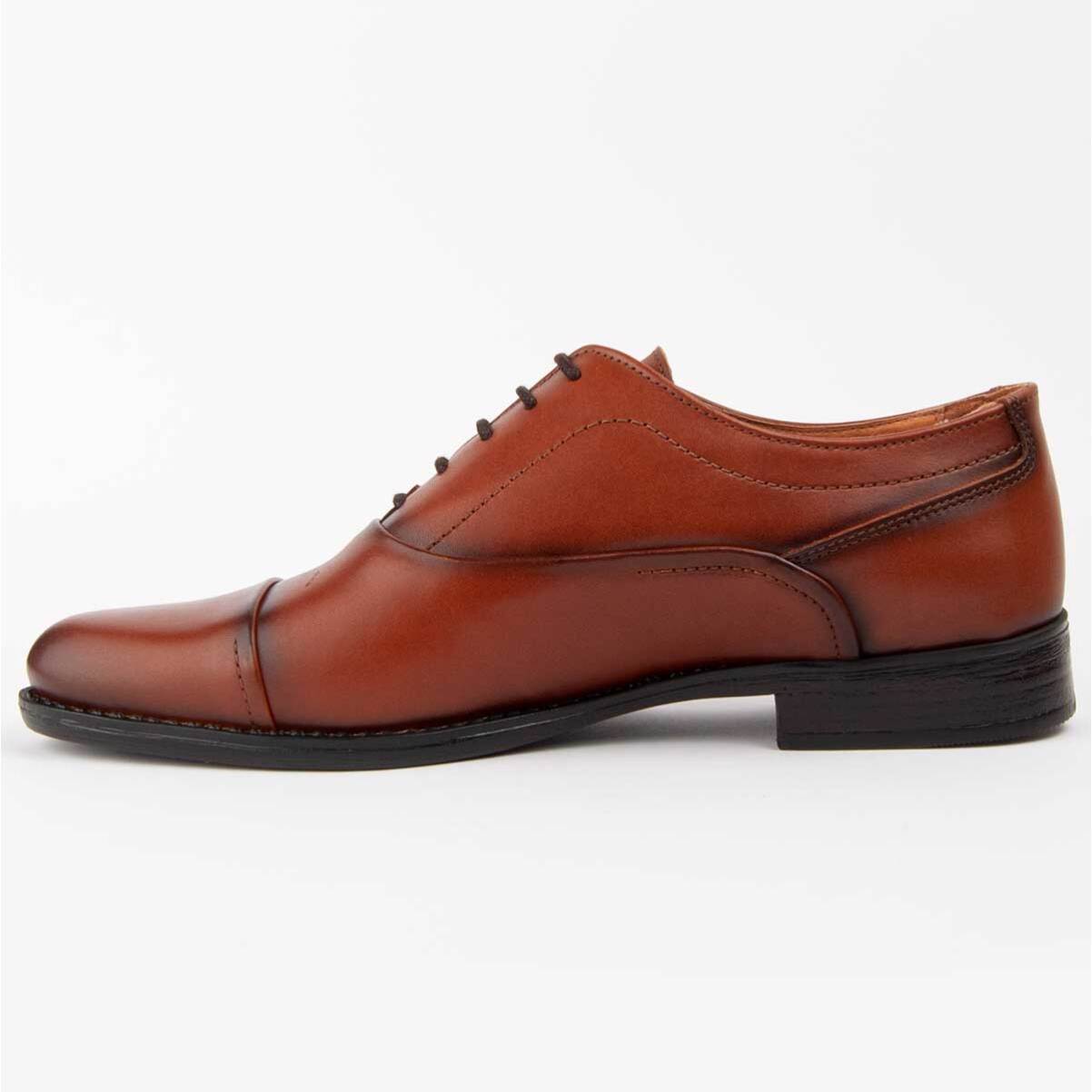 Zapato Oxford De Piel - Marron