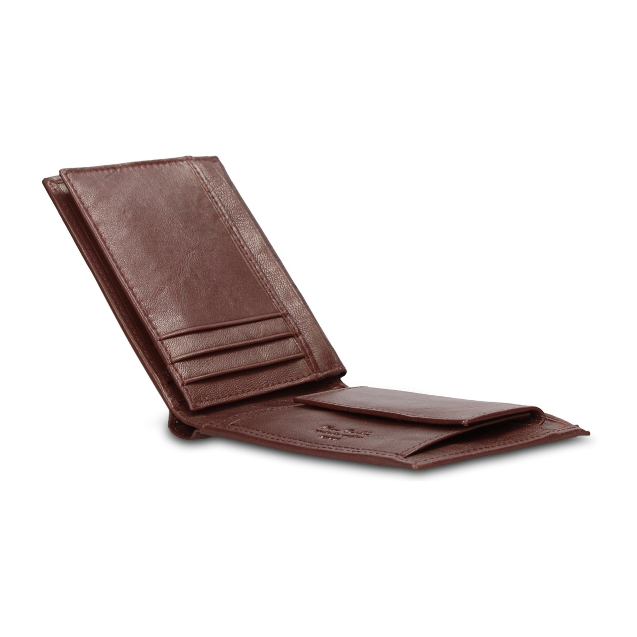 Portafoglio uomo in vera pelle - Modello Aumont - Casual - 12.5 x 9.0 x 2.0 cm