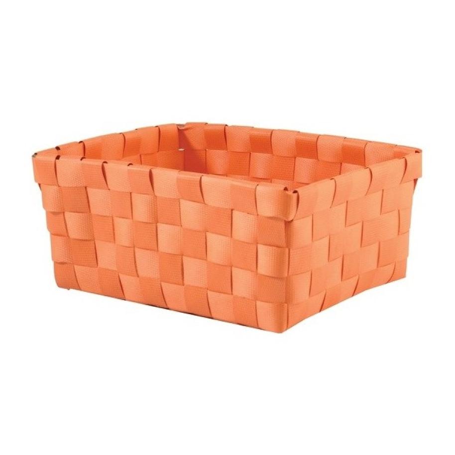 Panier de rangement 19x14x8cm Orange Pastel MSV