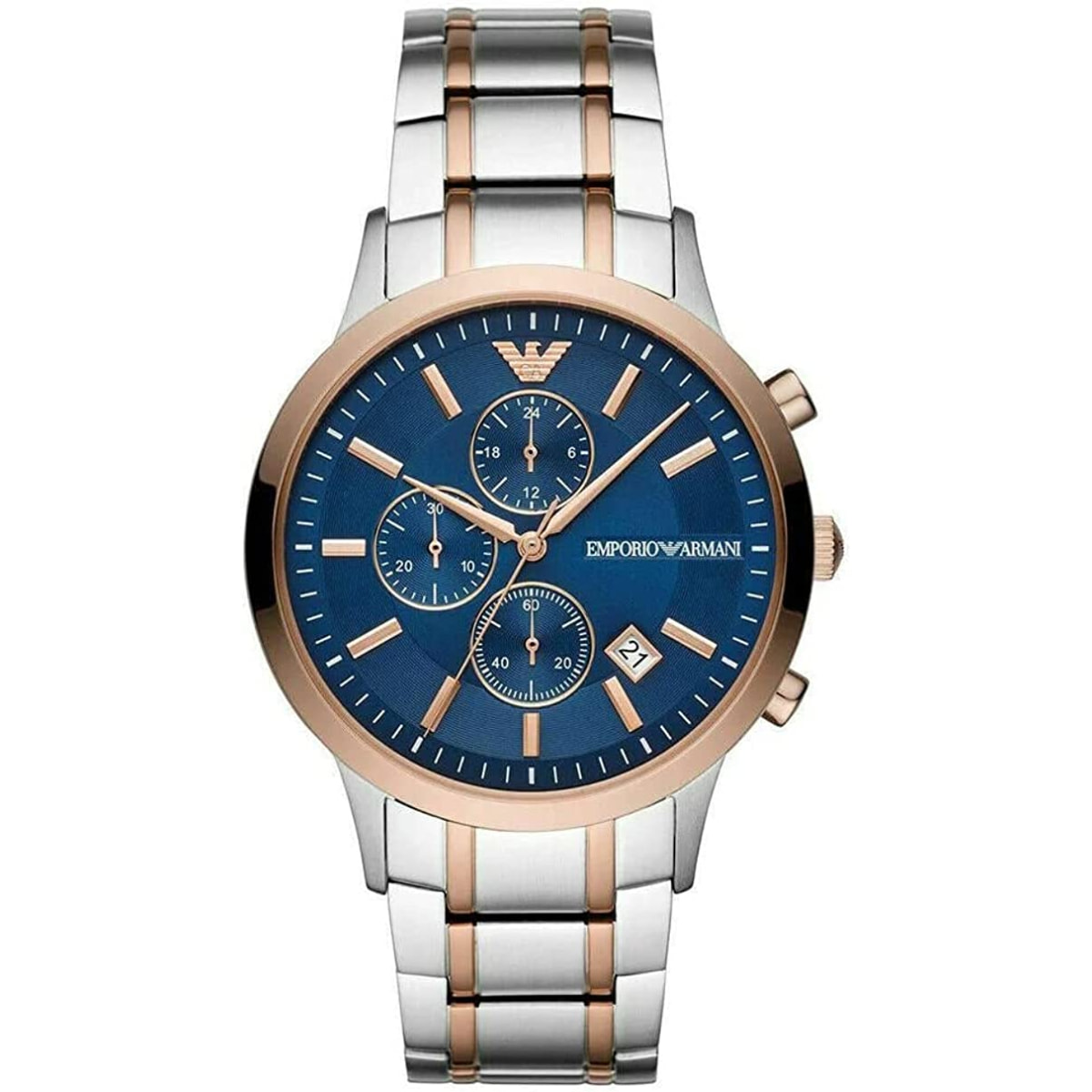 Reloj Armani AR80025 Hombre Analogico Cuarzo con Correa de Acero inoxidable