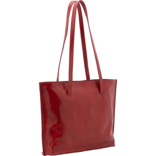 Borsa a spalla da donna - Modello False - 100% pelle - 31.0 x 43.0 x 10.0 cm