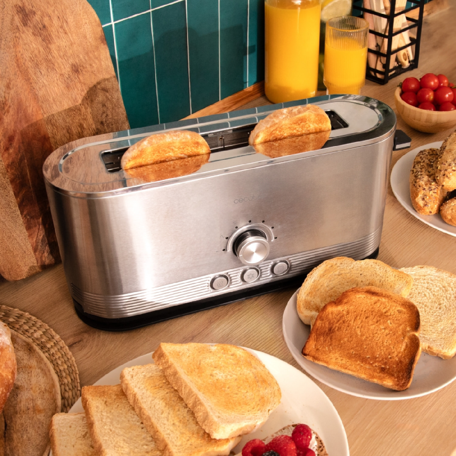 Cecotec Grille-pain vertical Shine&Toast Extra
