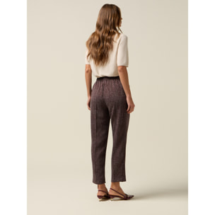 Oltre - Joggers in tessuto mélange - Bordeaux