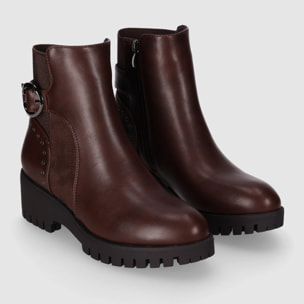 Botines - Marron - Tacón: 3 cm