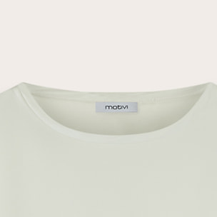 Motivi - Camiseta bimatérica - Blanco